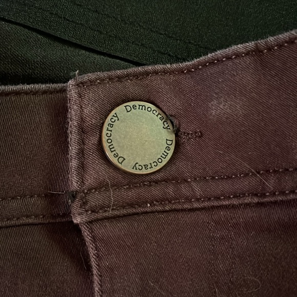 Democracy ab technology burgundy jeans sz 12 - Picture 5 of 6